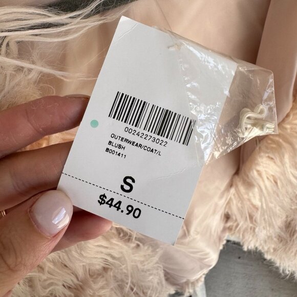Forever 21 Faux Fur Jacket – Light Pink, Size S - Picture 9 of 12